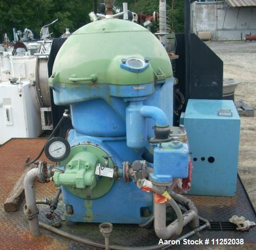 Used Westfalia Desludger Disc Centrifuge, OSA-35-02-066