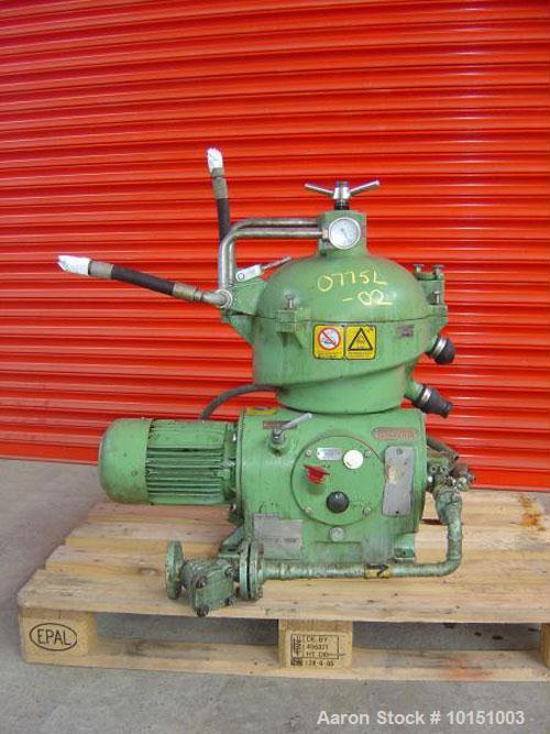 Used- Westfalia OSC-4-02-066 Desludger Disc Centrifuge