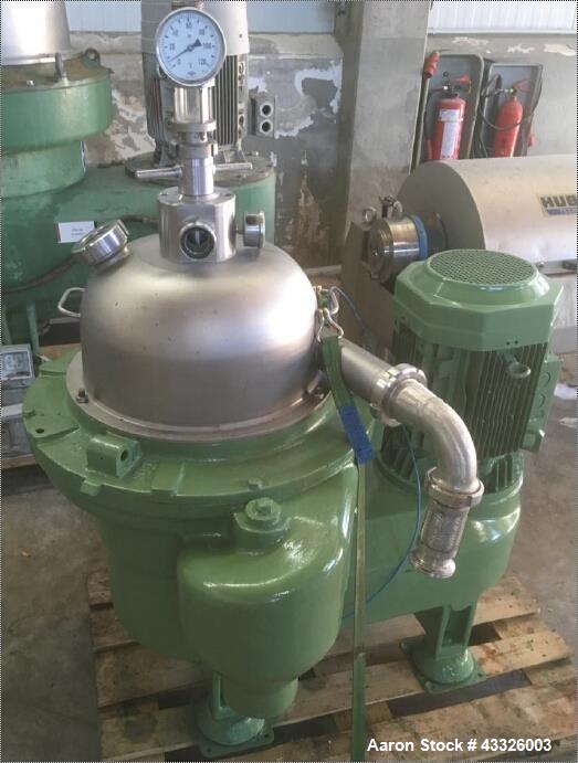 Used Westfalia OSD-30-03-007 Desludger Disc Centrifuge