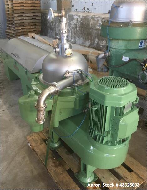 Used Westfalia OSD-30-03-007 Desludger Disc Centrifuge