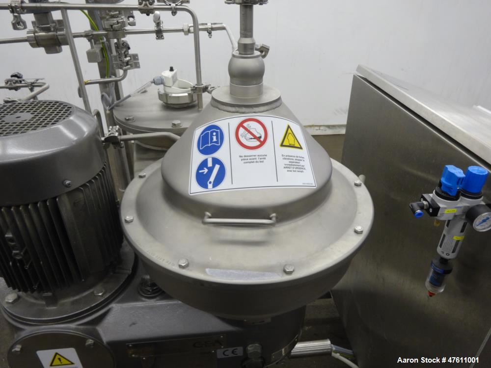 Used Westfalia PSC-5-06-177 Ultra Polishing Desludger Disc Centrifuge.