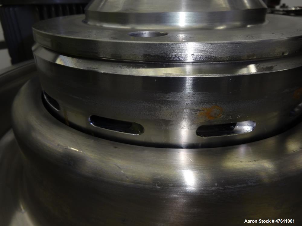 Used Westfalia PSC-5-06-177 Ultra Polishing Desludger Disc Centrifuge.