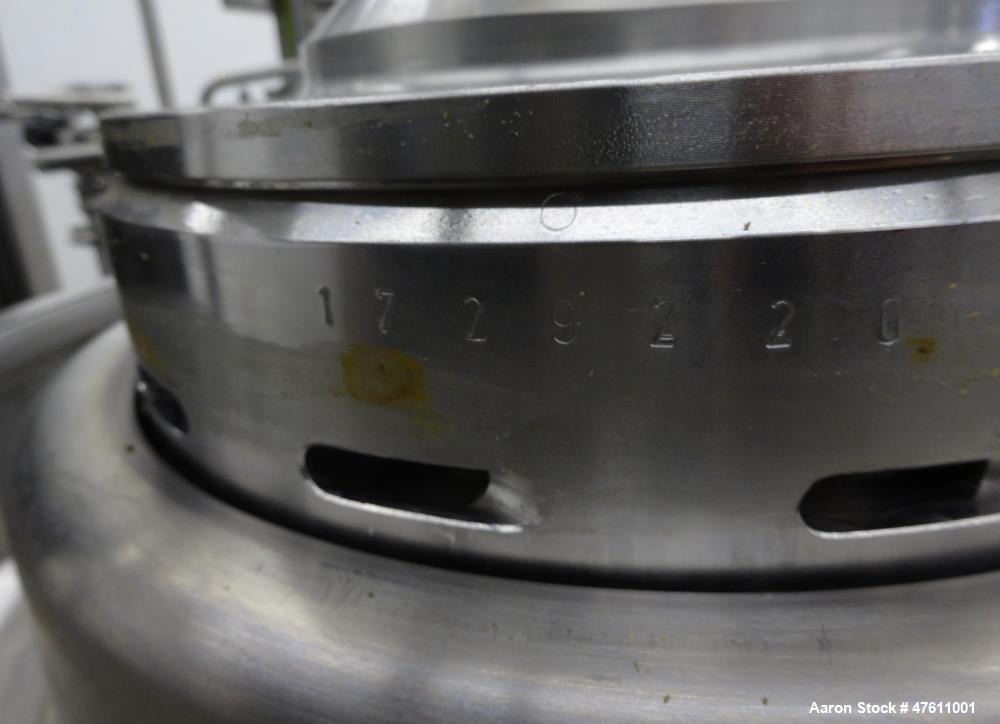 Used Westfalia PSC-5-06-177 Ultra Polishing Desludger Disc Centrifuge.