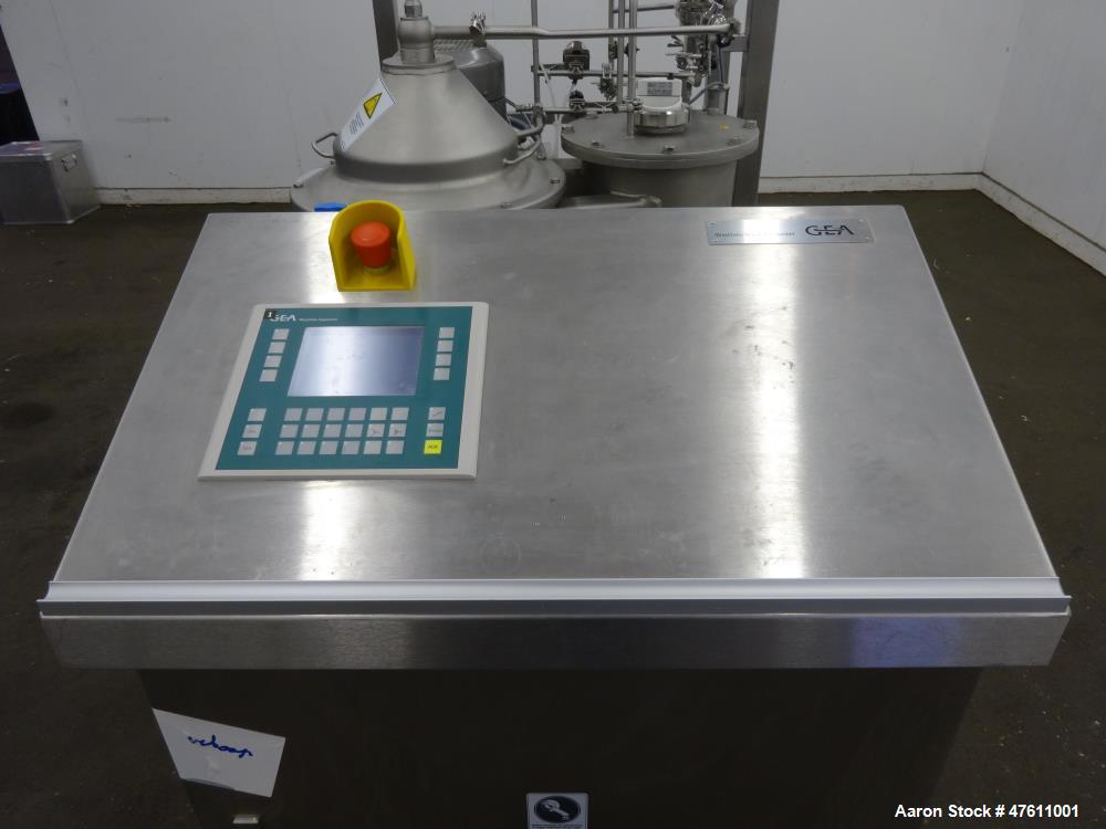 Used Westfalia PSC-5-06-177 Ultra Polishing Desludger Disc Centrifuge.