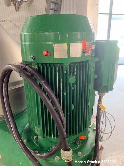 Used GEA Westfalia Profi 400/GSE 400 Desludger Disc Centrifuge. 316 Stainless steel construction (product contact areas). Clarifier design (liquid/solids separation), centripetal pump liquid discharg...
