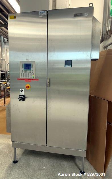 Used GEA Westfalia Profi 400/GSE 400 Desludger Disc Centrifuge. 316 Stainless steel construction (product contact areas). Clarifier design (liquid/solids separation), centripetal pump liquid discharg...