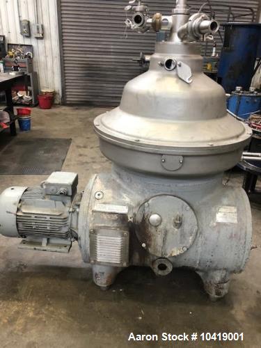 Used- Westfalia RSA-60-01-076 "Refining" Disc Centrifuge