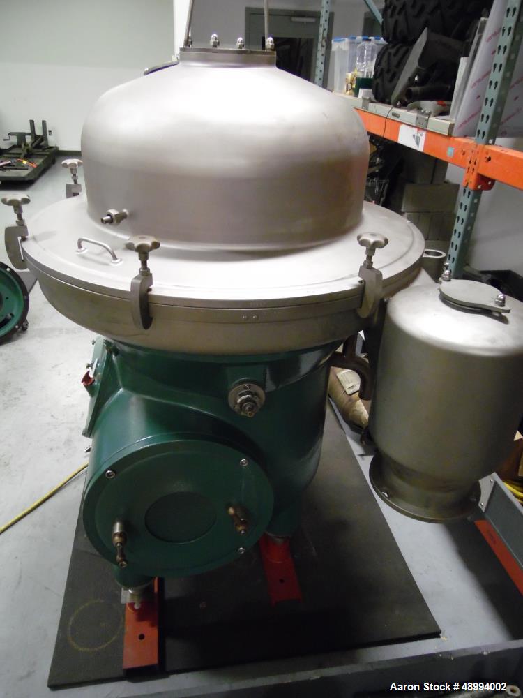 Used- Westfalia RSA-80-01-006 Desludge Disc Centrifuge.