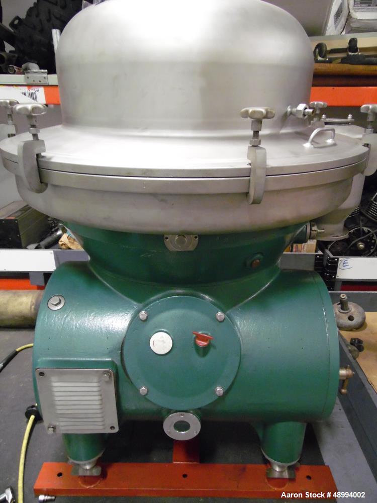 Used- Westfalia RSA-80-01-006 Desludge Disc Centrifuge.