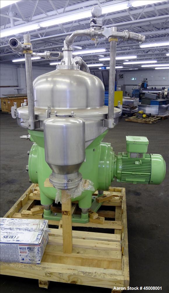 Used Stainless Steel Westfalia Refining Desludger Disc Centrifuge, RSA-80-01-576 