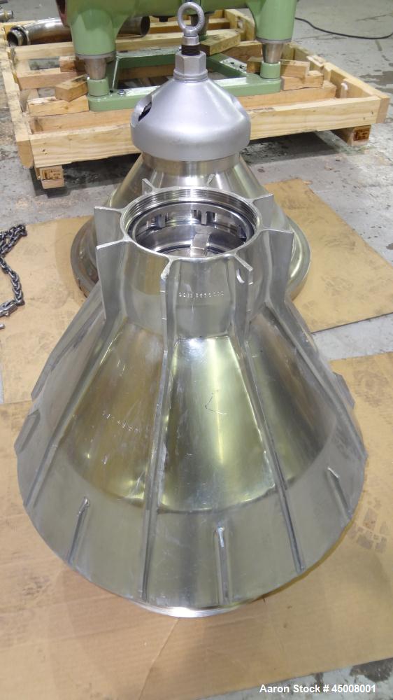 Used Stainless Steel Westfalia Refining Desludger Disc Centrifuge, RSA-80-01-576 