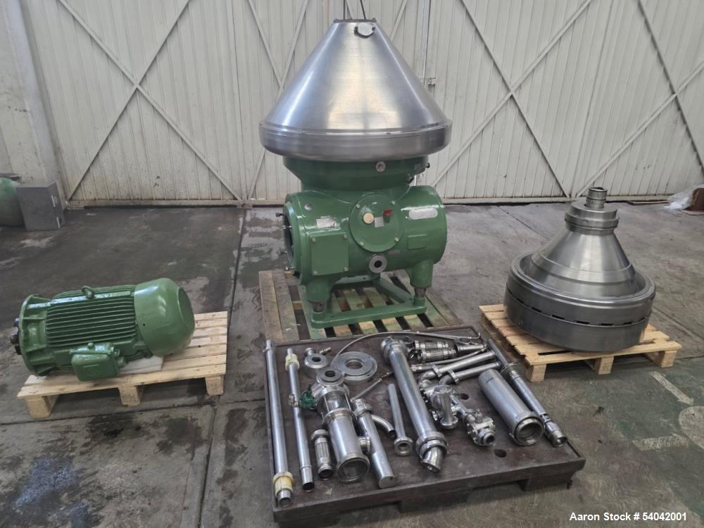 Used Westfalia RSB 150-01-776 Self-Cleaning Disc Stack Centrifuge – 300 TPD, Dual Discharge, CIP, Edible Oils