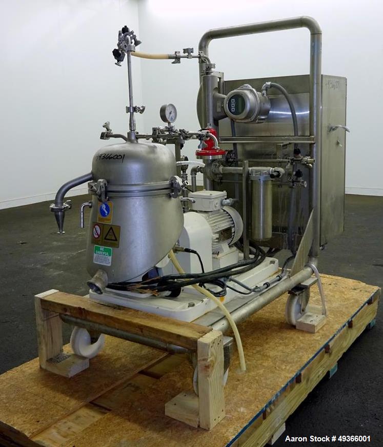 Used- Westfalia SA-1-02-175 Desludger Disc Centrifuge.