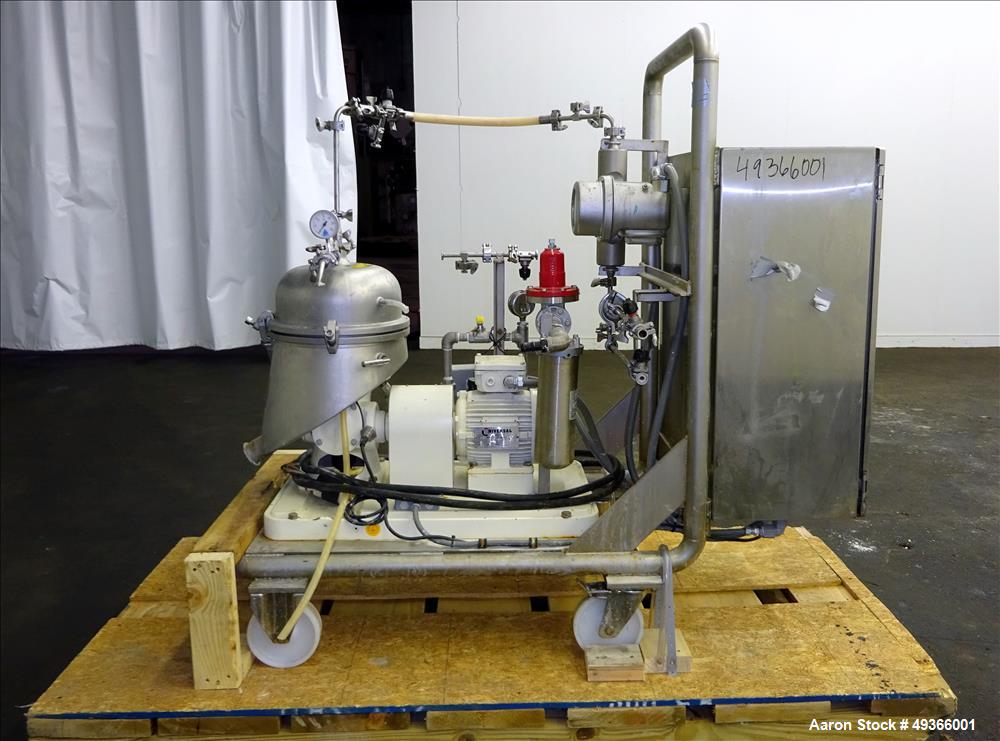 Used- Westfalia SA-1-02-175 Desludger Disc Centrifuge.