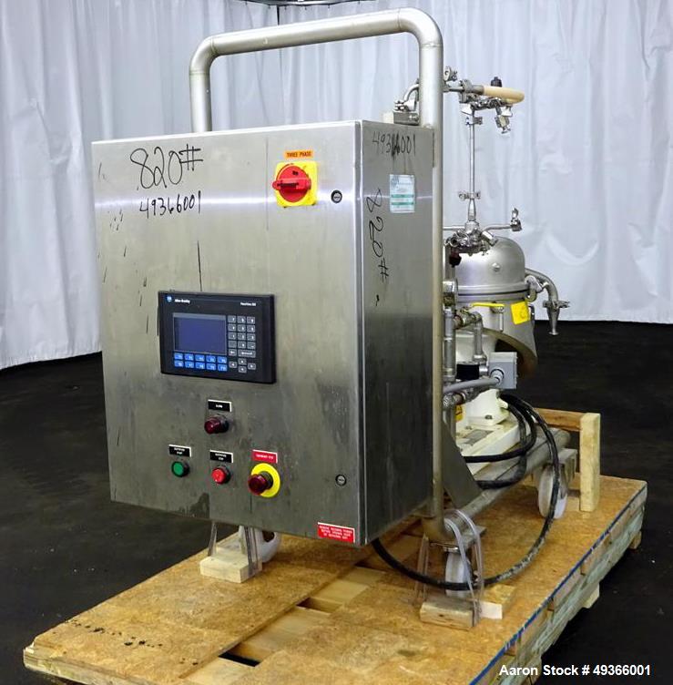 Used Westfalia SA-1-02-175 Desludger Disc Centrifuge.