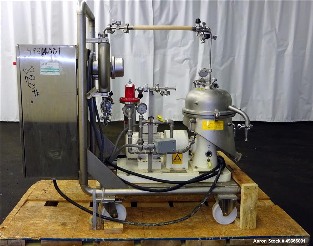 Used- Westfalia SA-1-02-175 Desludger Disc Centrifuge.