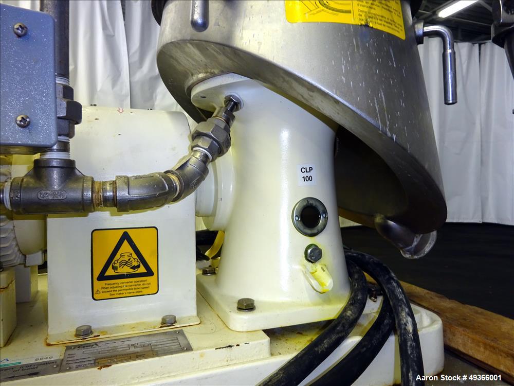 Used Westfalia SA-1-02-175 Desludger Disc Centrifuge.