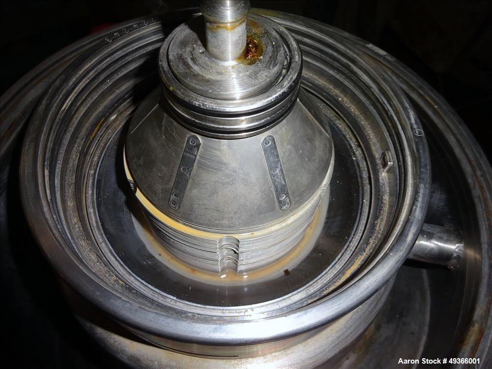 Used Westfalia SA-1-02-175 Desludger Disc Centrifuge.