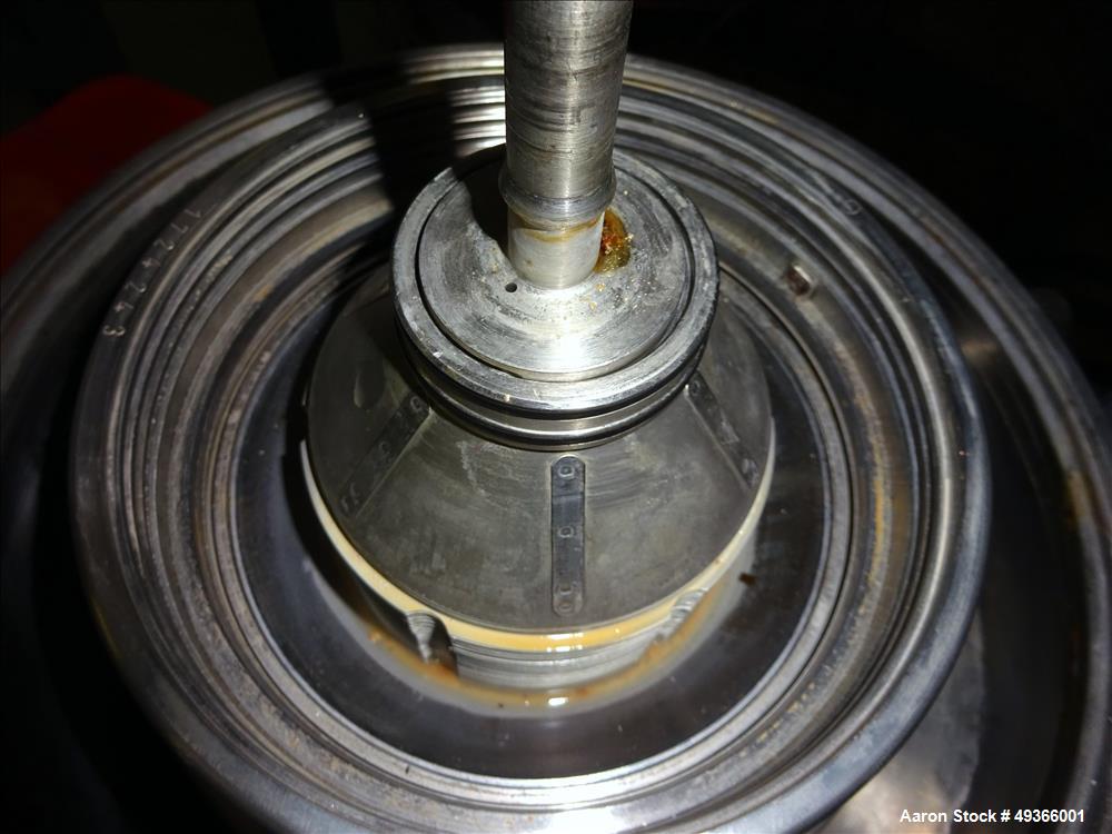 Used Westfalia SA-1-02-175 Desludger Disc Centrifuge.