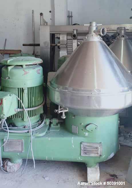Used Westfalia SA-100-01-777 Desludger Disc Centrifuge