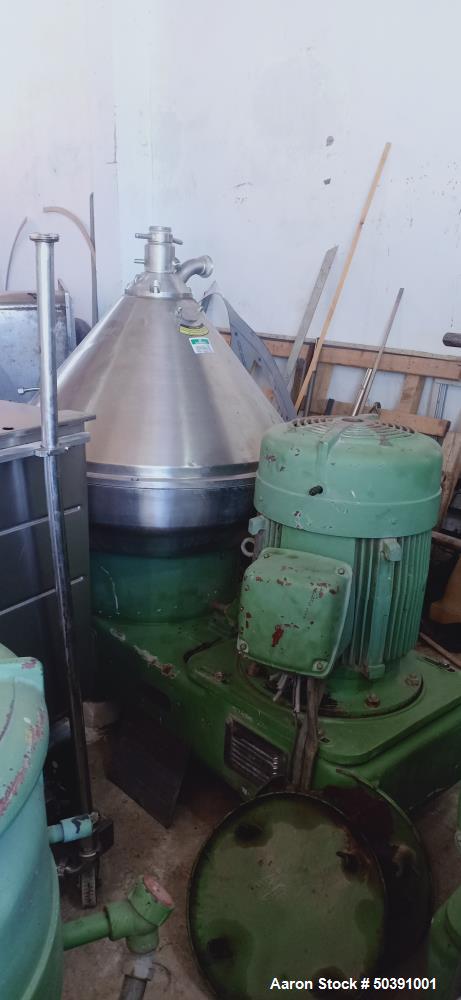 Used Westfalia SA-100-01-777 Desludger Disc Centrifuge