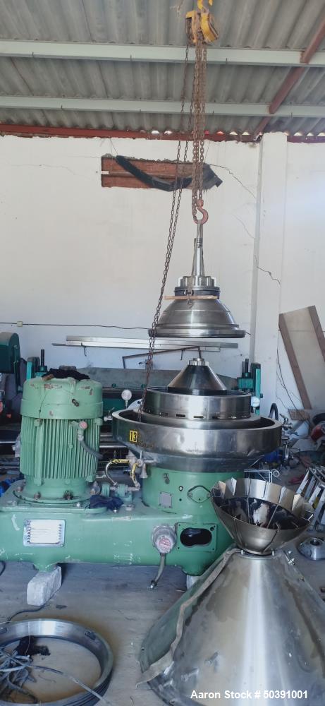 Used Westfalia SA-100-01-777 Desludger Disc Centrifuge