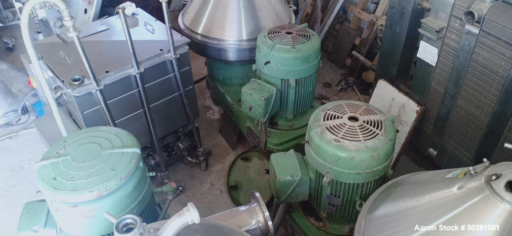 Used Westfalia SA-100-01-777 Desludger Disc Centrifuge