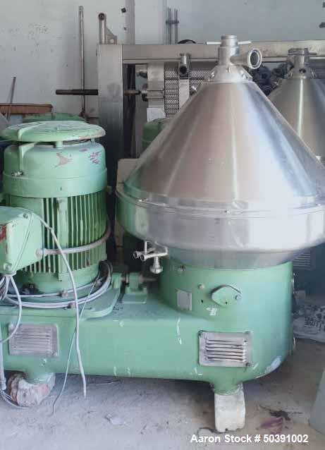 Used Westfalia SA-100-01-777 Desludger Disc Centrifuge