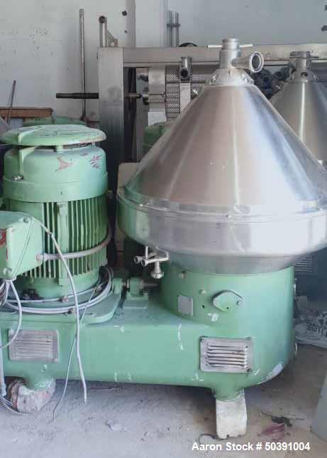 Used Westfalia SA-100-01-777 Desludger Disc Centrifuge