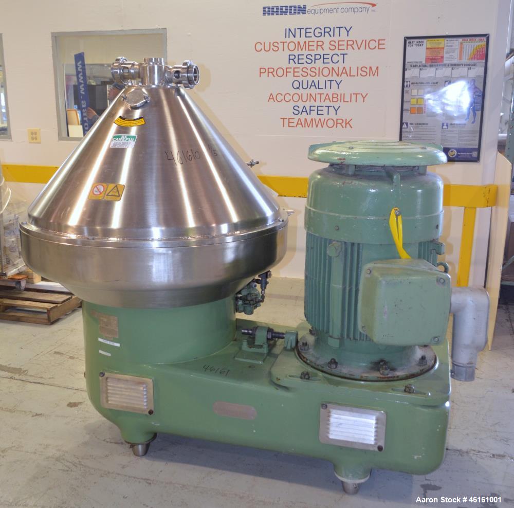 Used Westfalia SA-100-36-177 Desludger Disc Centrifuge
