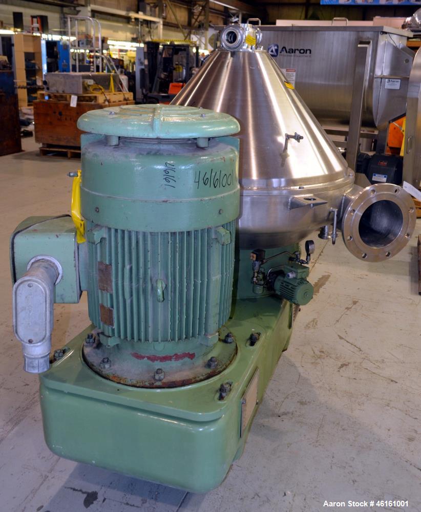 Used Westfalia SA-100-36-177 Desludger Disc Centrifuge
