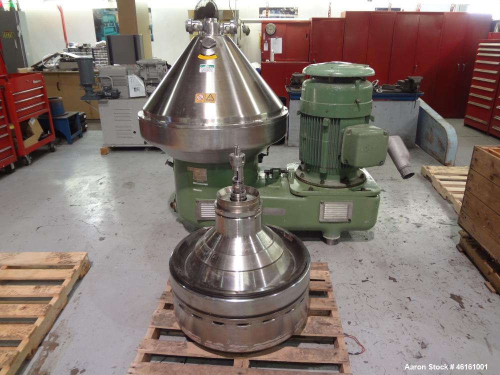Used Westfalia SA-100-36-177 Desludger Disc Centrifuge