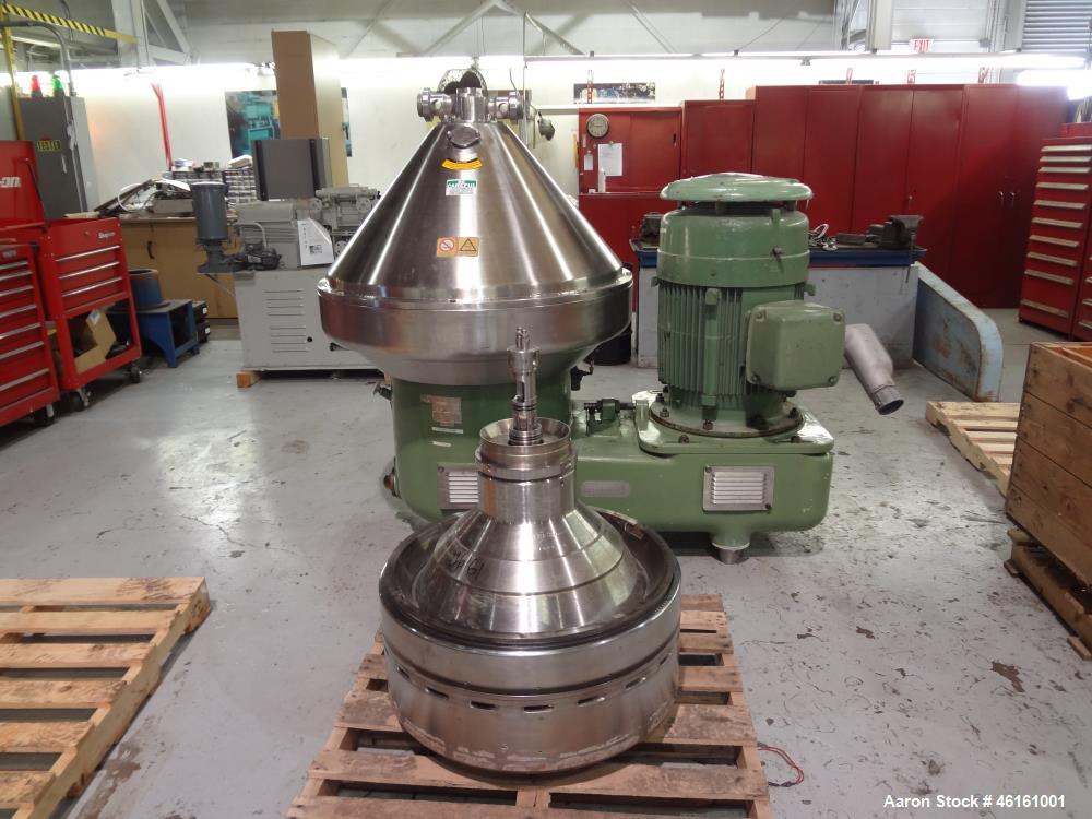 Used Westfalia SA-100-36-177 Desludger Disc Centrifuge
