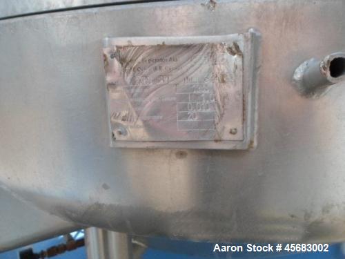 Used Westfalia SA-100 Desludger Disc Centrifuge. 316 Stainless steel construction (product contact areas). Separator design (liquid/liquid/solids separation). Centripetal pump and gravity overflow li...