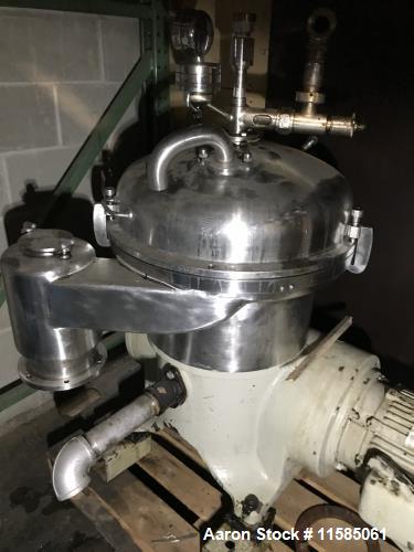 Used- Westfalia Desludger DIsc Centrifuge