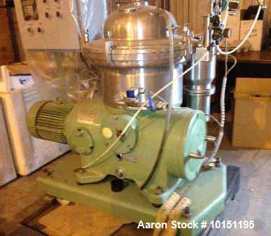 Used Westfalia SA-14-06-076 Desludger Disc Centrifuge