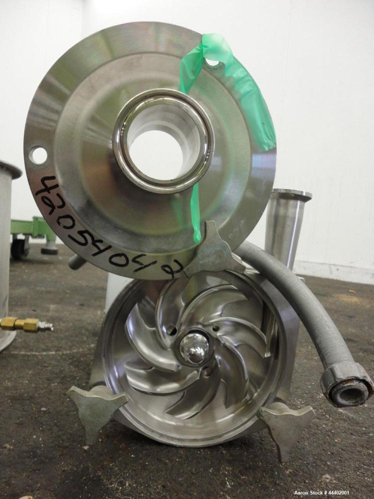Used Westfalia SA-14-06-076 Desludger Disc Centrifuge.  329 Stainless steel construction on product contact areas. Maximum bowl speed 7560 rpm, clarifier design (liquid/solids), centripetal pump liqu...