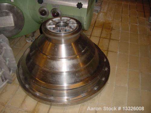 Used-Westfalia SA-160-06-177 Desludger Disc Centrifuge.  Material of construction is stainless steel on product contact part...