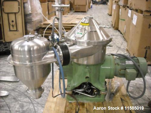 Used- Stainless Steel Westfalia Desludger Disc Centrifuge, SA-19-06-076 