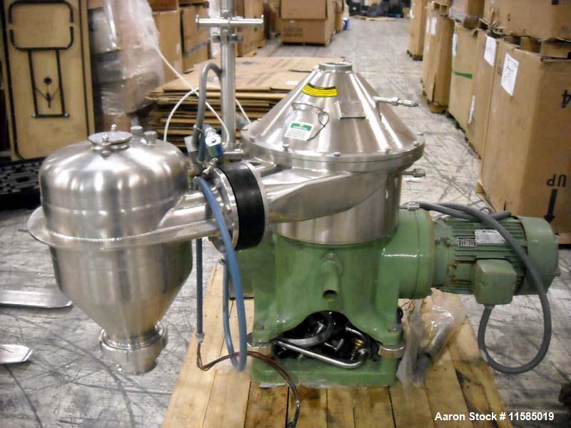 Used- Stainless Steel Westfalia Desludger Disc Centrifuge, SA-19-06-076 