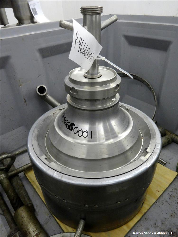 Used- Westfalia SA-20-03-076 Desludger Disc Centrifuge. 316/329 Stainless steel construction on product contact areas, separ...