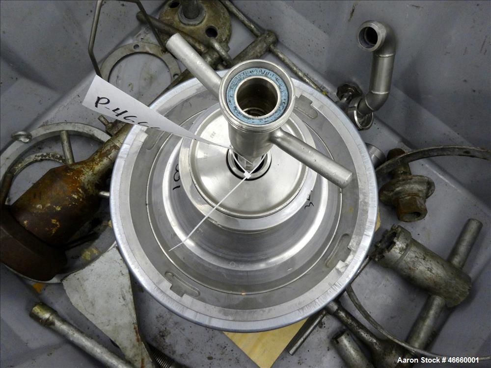 Used Westfalia SA-20-03-076 Desludger Disc Centrifuge. 316/329 Stainless steel construction on product contact areas, separator design (liquids/liquids/solids), heavyphase centripetal pump liquid dis...