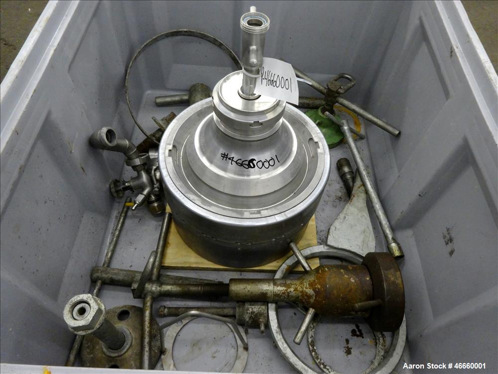 Used Westfalia SA-20-03-076 Desludger Disc Centrifuge. 316/329 Stainless steel construction on product contact areas, separator design (liquids/liquids/solids), heavyphase centripetal pump liquid dis...