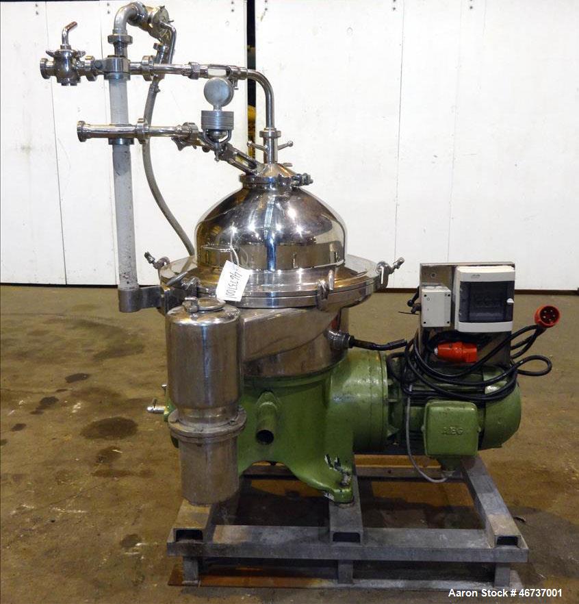 Used Westfalia SA-20-03-076 Desludger Disc Centrifuge
