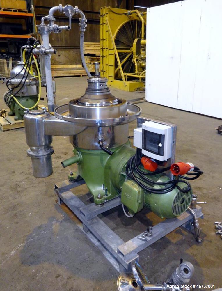 Used Westfalia SA-20-03-076 Desludger Disc Centrifuge