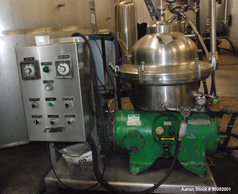 Used Westfalia SA-20-03-076 Desludger Disc Centrifuge