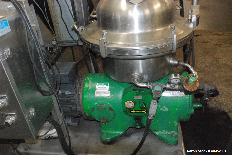 Used Westfalia SA-20-03-076 Desludger Disc Centrifuge