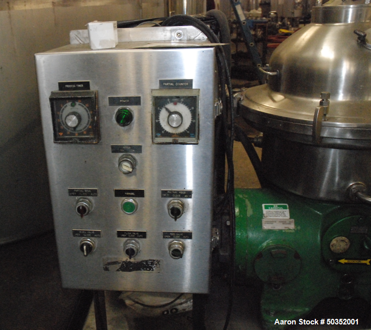 Used Westfalia SA-20-03-076 Desludger Disc Centrifuge