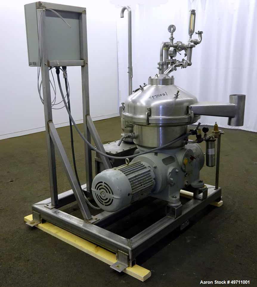 Used Westfalia SA-20-03-076 Desludger Disc Centrifuge.