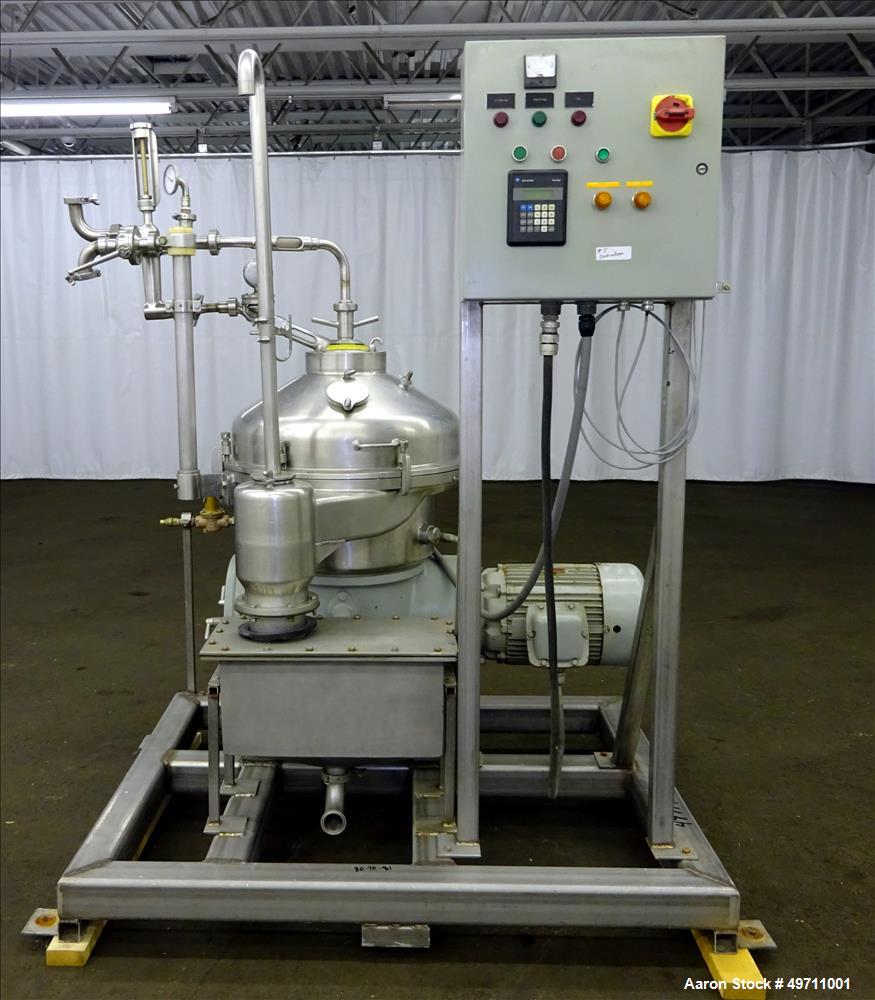 Used Westfalia SA-20-03-076 Desludger Disc Centrifuge.